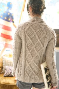 Aran cardigan knitting pattern free