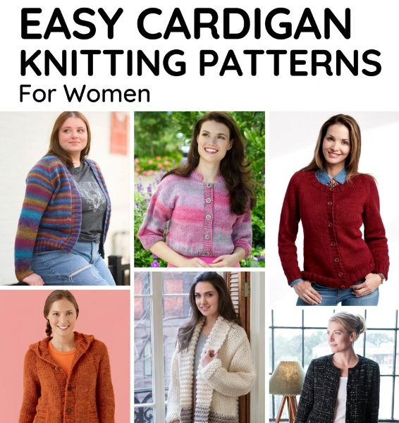 20 Free Easy Cardigan Knitting Patterns for Women