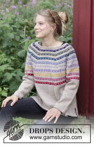 Rainbow Hugs Free Sweater Knitting Pattern