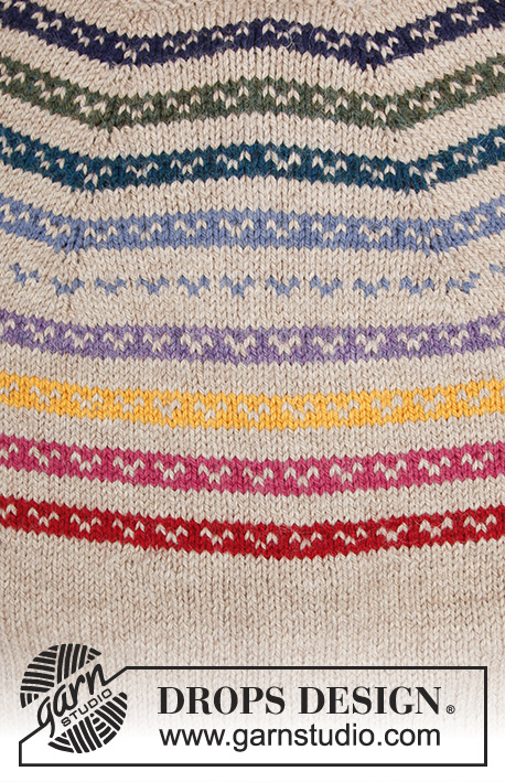 Rainbow Hugs Jacket Free Knitting Pattern
