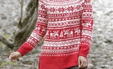Season Greetings Free Christmas Sweater Knitting Pattern