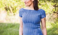 Audrey Ribbed Top Free Knitting Pattern