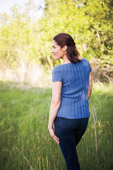 Audrey Ribbed Top Free Knitting Pattern