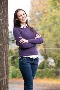 Basic V-Neck Pullover Free Knitting Pattern