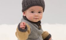 Handsome Sweater and Hat Free Baby Knitting Pattern