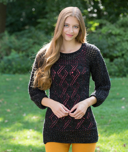 Date-Night Knit Tunic Free Knitting Pattern