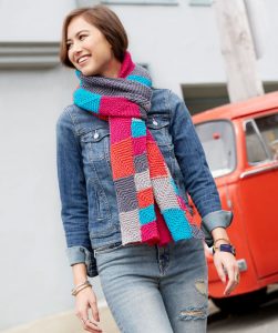 Miter Me This Chic Scarf Free Knitting Pattern