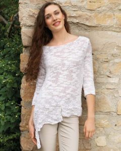 Asymmetrical Modern Sweater Free Knitting Pattern