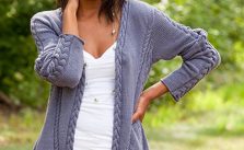 Babbling Brook Women’s Cardigan Free Knitting Pattern