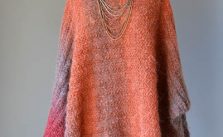 Banked Coals One-Size Poncho Free Knitting Pattern