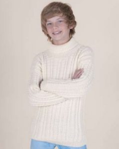 Fashion Star Kids Boys Fisherman Plain Knitted Sweater Top