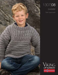 Cabled Boys Sweater Free Knitting Pattern