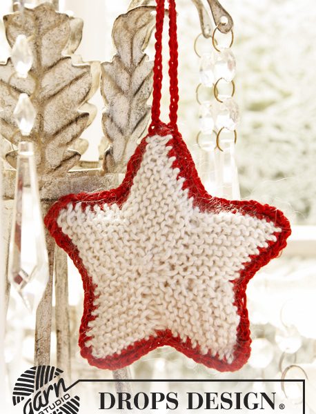 Christmas Star Christmas Tree Ornament Free Knitting Pattern