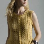 Corn Silk Shell Top Free Knitting Pattern