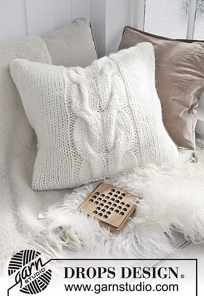Cozy Weekend Pillow Free Knitting Pattern