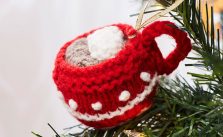 Cup of Cocoa Ornament Free Christmas Knitting Pattern