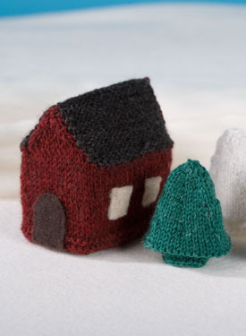 Dwell House Free Christmas Knitting Pattern