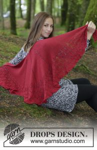 Fuego de Dragon Free Lace Shawl Knitting Pattern