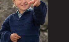 Garter Stripes Boys Sweater Free Knitting Pattern