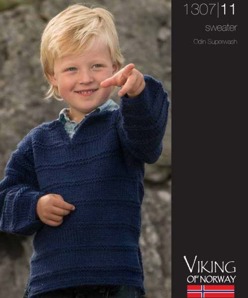 Garter Stripes Boys Sweater Free Knitting Pattern