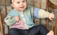 Hot Cakes Free Baby Cardigan Knitting Pattern