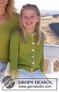 In The Garden Girl's Jacket Free Knitting Pattern