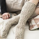 Knee-High Lace Stockings Free Knitting Pattern