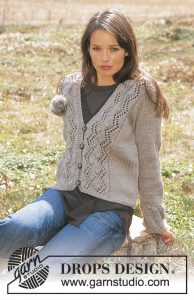 Lace and Bobble Cardigan Free Knitting Pattern