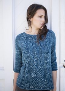 Lempster Free Cable Sweater Knitting Pattern