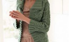 Long Cable Cardigan Free Knitting Pattern