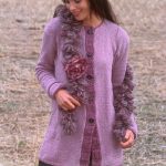 Long Purple Cardigan Free Knitting Pattern