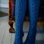 Long Socks with Cables Free Knitting Pattern