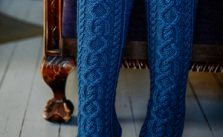 Long Socks with Cables Free Knitting Pattern