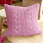 Lotus Pillow Free Knitting Pattern