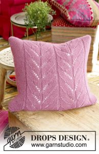 Lotus Pillow Free Knitting Pattern