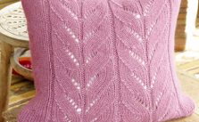 Lotus Pillow Free Knitting Pattern