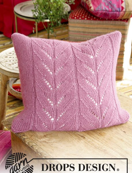 Lotus Pillow Free Knitting Pattern