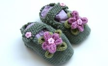 Mary Jane Baby Slippers Knitting Pattern Free