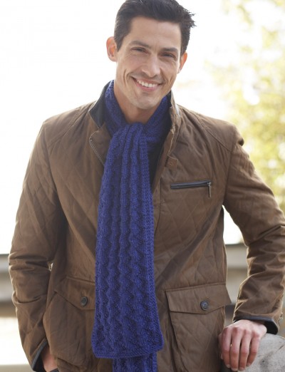 Men's Interchangeable Scarves Free Knitting Pattern