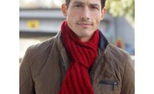 Men’s Interchangeable Scarves Free Knitting Pattern