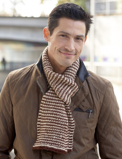 Men's Interchangeable Scarves Free Knitting Pattern