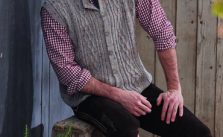 Men’s Vest with Cables Free Knitting Pattern