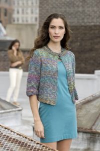 One-Button Jacket Free Knitting Pattern