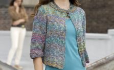One-Button Jacket Free Knitting Pattern