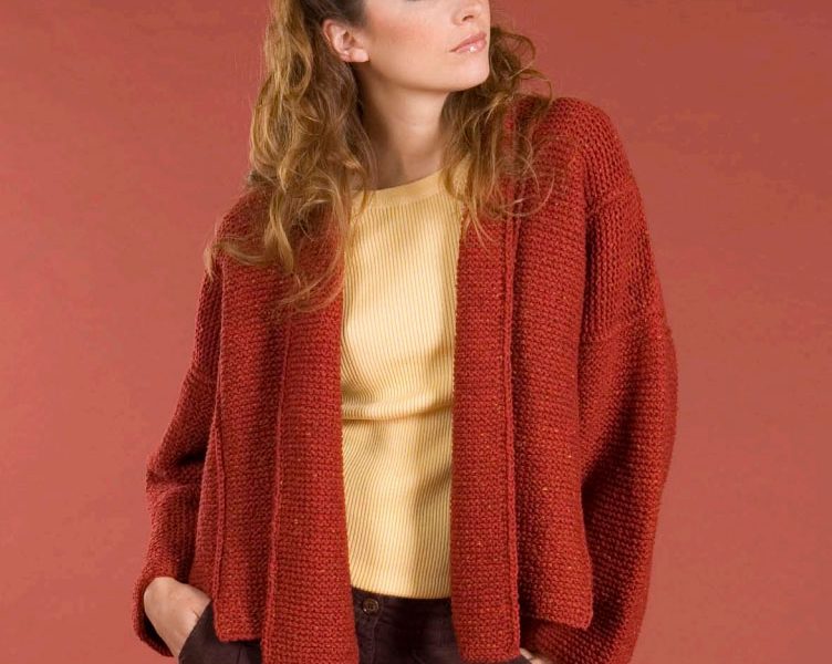 Panel Jacket Free Knitting Pattern