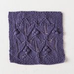 Plum Lotus Dishcloth Free Knitting Pattern