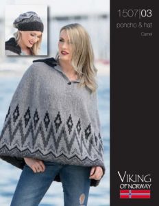 Poncho & Hat Colorwork Free Knitting Pattern