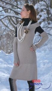 Retro Dress Free Knitting Pattern
