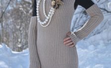 Retro Dress Free Knitting Pattern