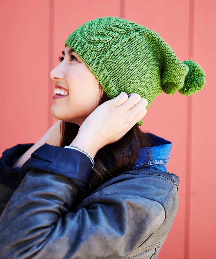 Road to Success Chic Hat Free Knitting Pattern